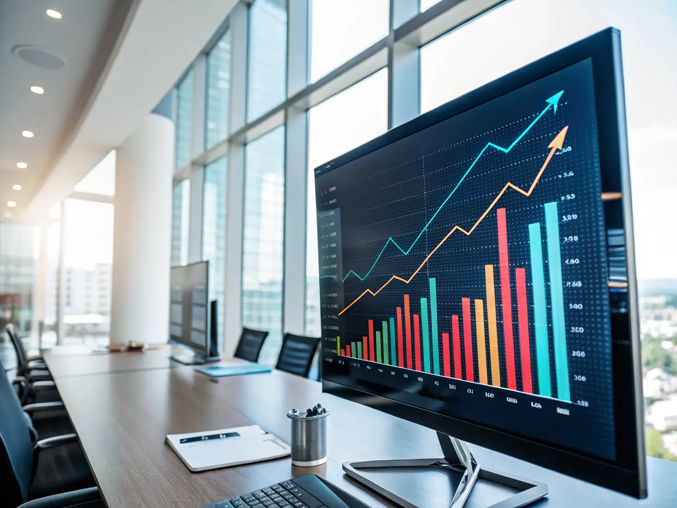 An image depicting a graph showing upward financial growth, symbolizing the potential returns and financial success achievable through strategic investment planning at handfulbase.site's events.